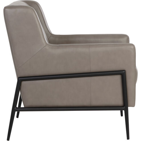 Talula Alpine Grey Leather Lounge Chair
